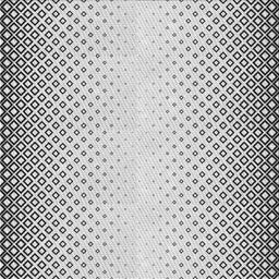 Sideview of Machine Washable Transitional White Smoke Rug, wshpat3401