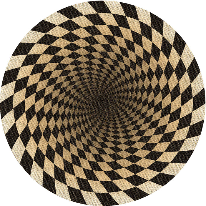 Square Machine Washable Transitional Brown Sand Brown Rug in a Living Room, wshpat3402brn