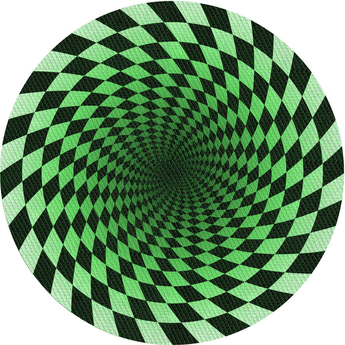 Square Patterned Green Rug, pat3402grn