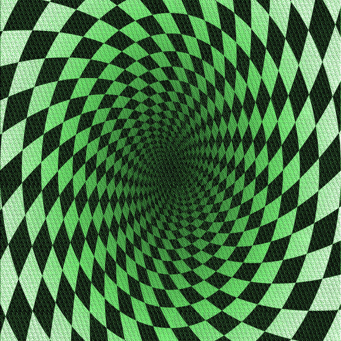 Patterned Green Rug, pat3402grn