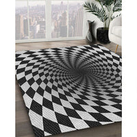 Patterned Cloud Gray Rug, pat3402gry