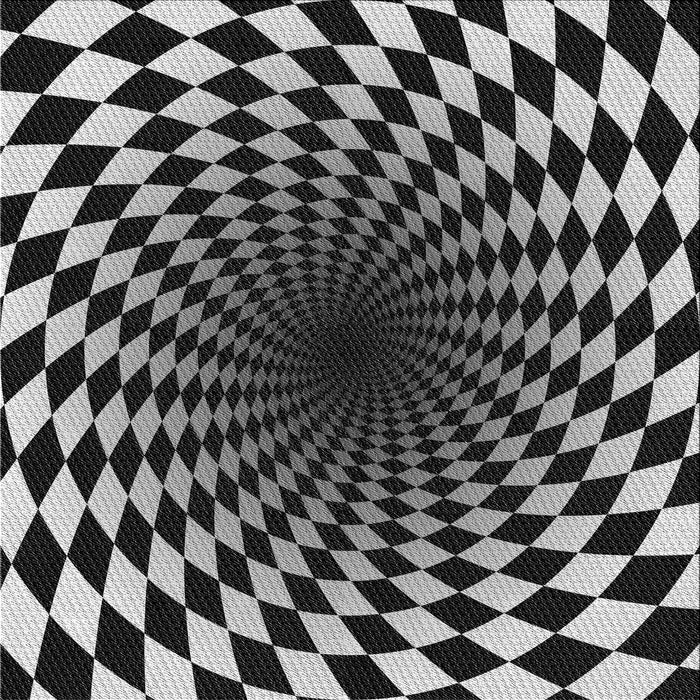 Round Patterned Cloud Gray Rug, pat3402gry