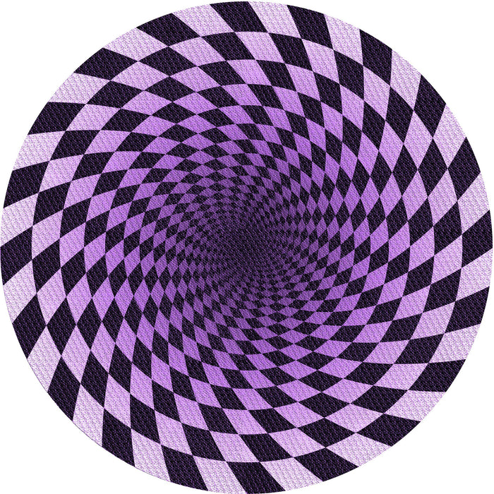 Square Machine Washable Transitional Bright Lilac Purple Rug in a Living Room, wshpat3402pur