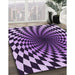 Patterned Bright Lilac Purple Rug in Family Room, pat3402pur