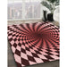 Machine Washable Transitional Light Coral Pink Rug in a Family Room, wshpat3402rd