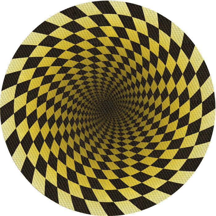 Square Patterned Midnight Gray Rug, pat3402yw