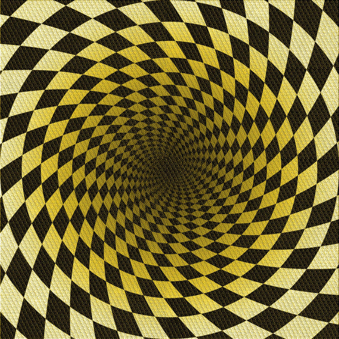 Round Machine Washable Transitional Midnight Gray Rug, wshpat3402yw