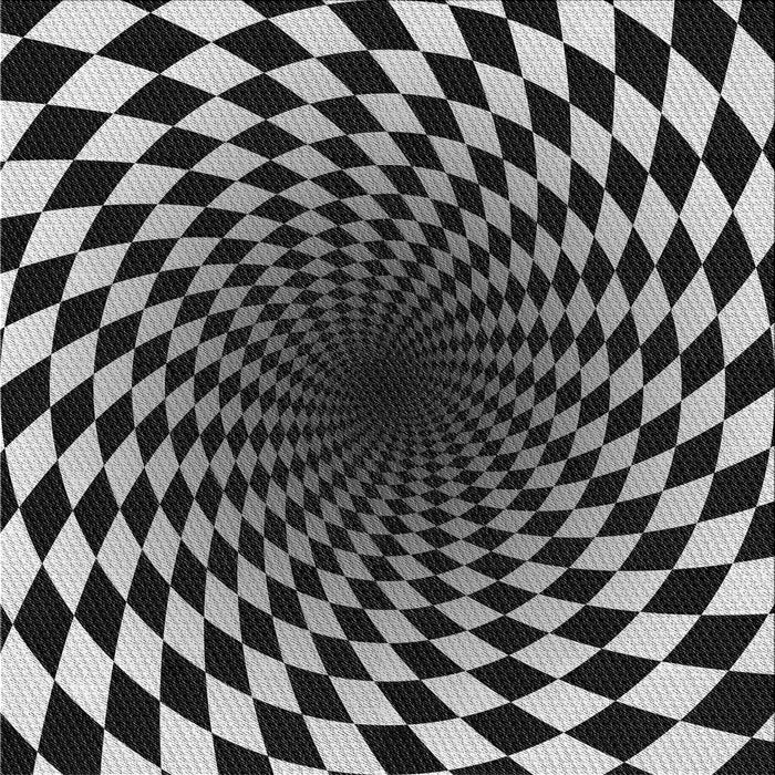 Square Patterned Mid Gray Novelty Rug, pat3402