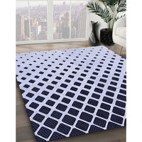 Patterned Lavender Blue Rug, pat3403blu