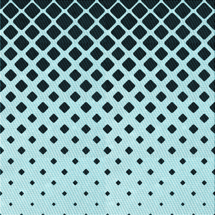 Round Patterned Blue Rug, pat3403lblu