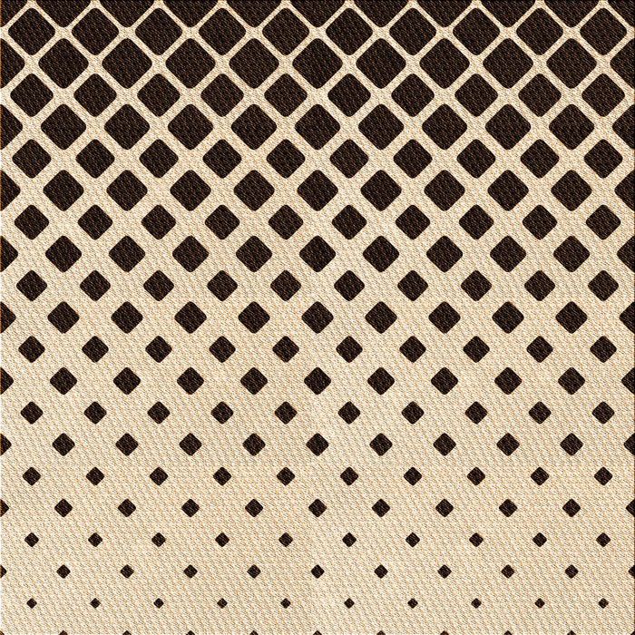 Round Patterned Golden Blonde Gold Rug, pat3403org