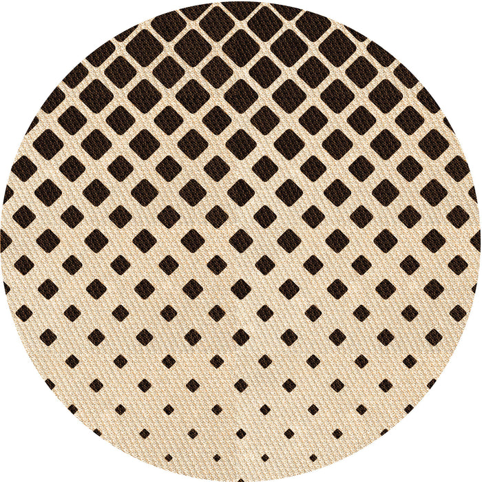 Square Patterned Golden Blonde Gold Rug, pat3403org