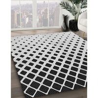 Patterned Light Black Novelty Rug, pat3403