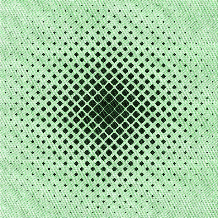 Round Patterned Mint Green Rug, pat3404grn