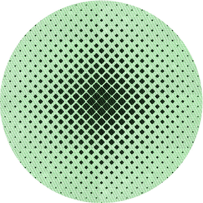 Square Patterned Mint Green Rug, pat3404grn