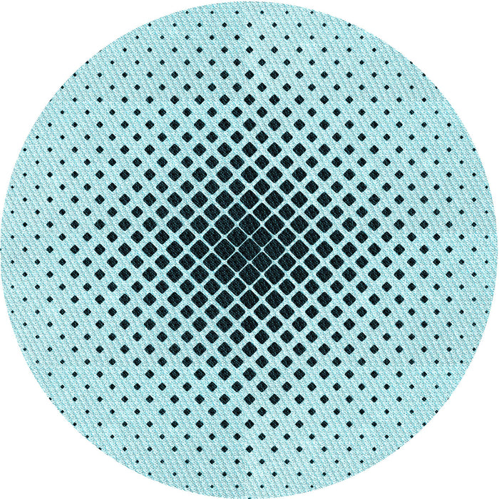 Square Patterned Seafoam Green Rug, pat3404lblu