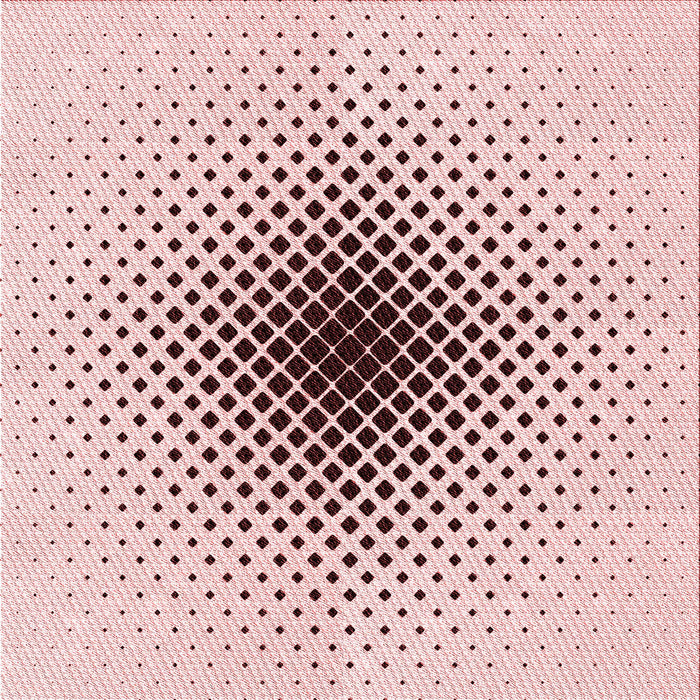 Round Patterned Pink Rug, pat3404rd