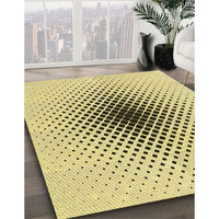 Patterned Sun Yellow Rug, pat3404yw