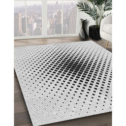 Patterned Off-White Novelty Rug in Family Room, pat3404