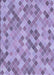 Machine Washable Transitional Bright Lilac Purple Rug, wshpat3405blu