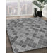 Machine Washable Transitional Ash Gray Rug in a Family Room, wshpat3405gry