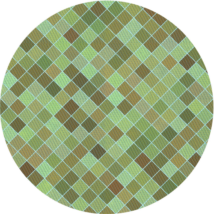 Square Machine Washable Transitional Pastel Green Rug in a Living Room, wshpat3405lblu