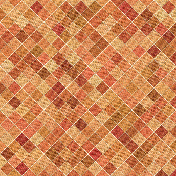 Round Machine Washable Transitional Orange Rug, wshpat3405org