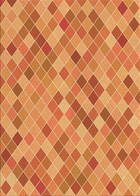 Machine Washable Transitional Orange Rug, wshpat3405org