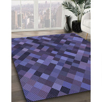 Patterned Blue Rug, pat3406blu