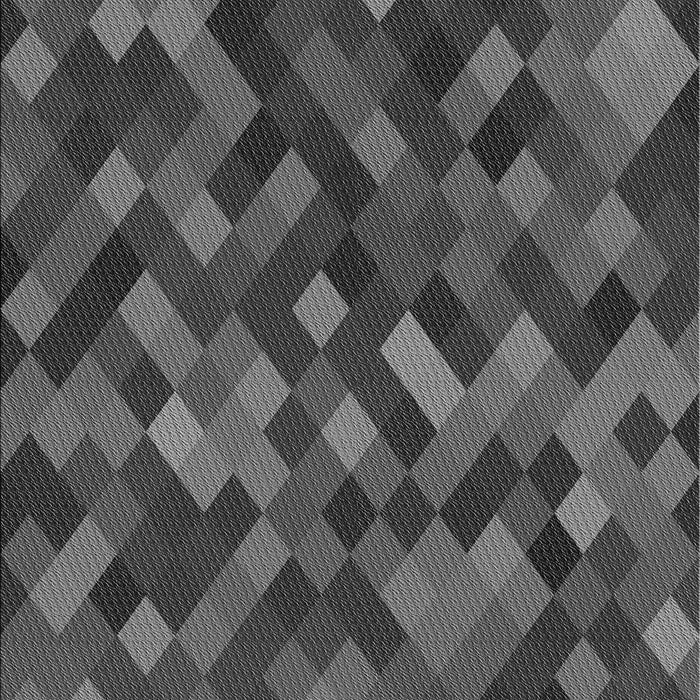 Machine Washable Transitional Dark Gray Black Rug, wshpat3406gry