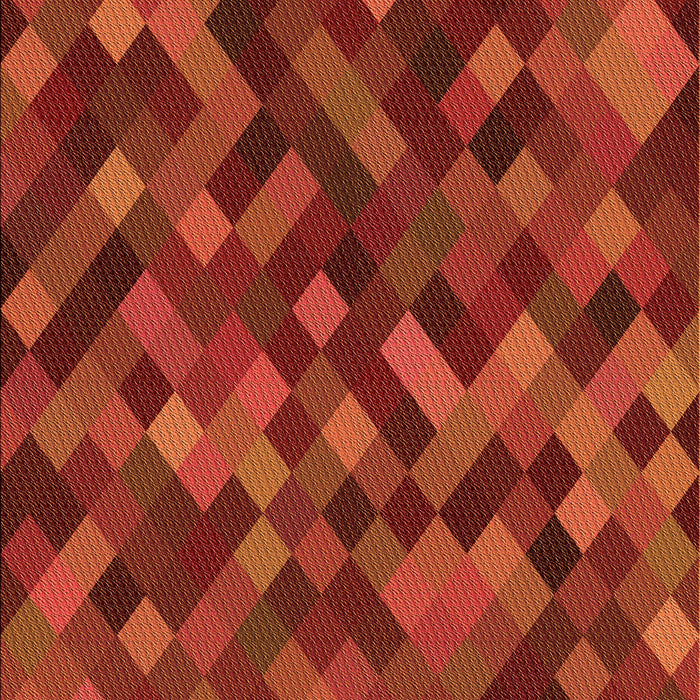 Patterned Orange Red Orange Rug, pat3406org