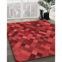 Patterned Red Rug, pat3406rd