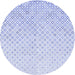 Square Patterned Lavender Blue Rug, pat3407blu