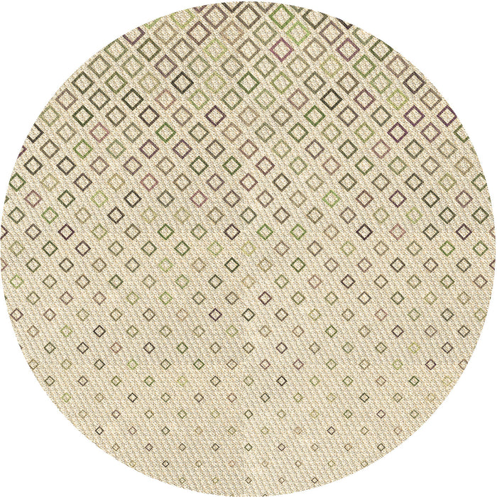 Square Patterned Camel Brown Rug, pat3407brn