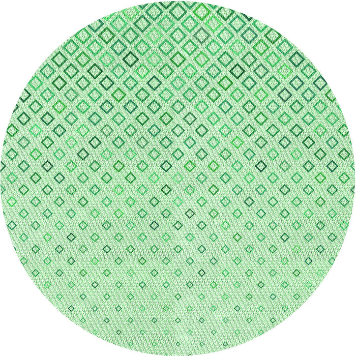 Square Patterned Mint Green Rug, pat3407grn