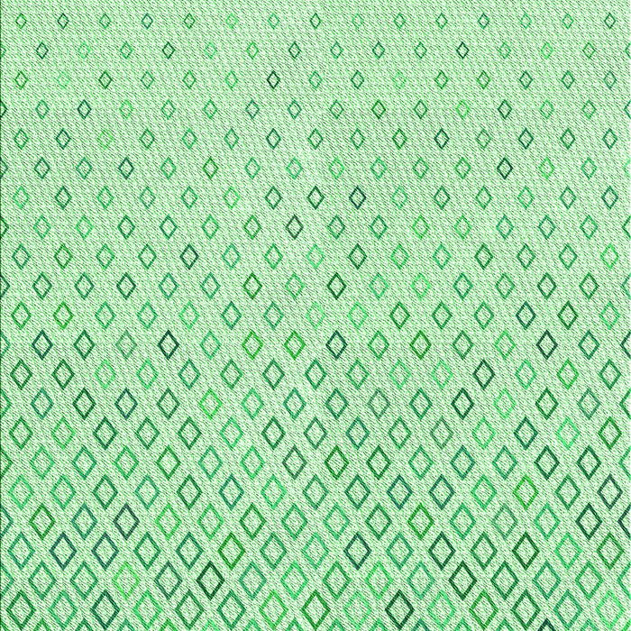 Machine Washable Transitional Mint Green Rug, wshpat3407grn