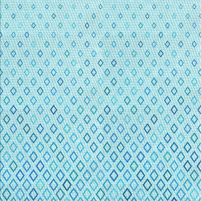 Machine Washable Transitional Diamond Blue Rug, wshpat3407lblu