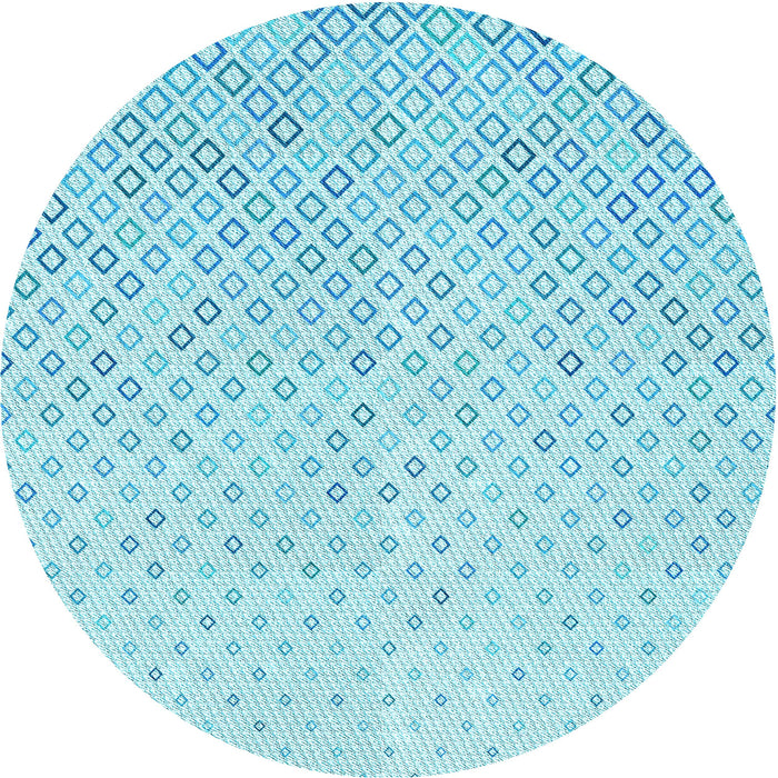 Square Patterned Diamond Blue Rug, pat3407lblu