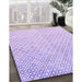 Machine Washable Transitional Purple Mimosa Purple Rug in a Family Room, wshpat3407pur