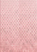 Machine Washable Transitional Pink Rug, wshpat3407rd