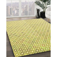 Patterned Sun Yellow Rug, pat3407yw