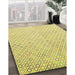 Patterned Sun Yellow Rug in Family Room, pat3407yw