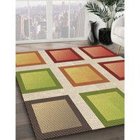 Patterned Mahogany Brown Rug, pat3408brn