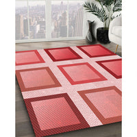 Patterned Pastel Pink Rug, pat3408rd