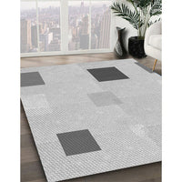 Patterned Gunmetal Gray Rug, pat3409gry