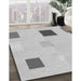 Patterned Gunmetal Gray Rug in Family Room, pat3409gry