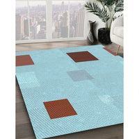 Patterned Blue Rug, pat3409lblu