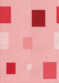 Machine Washable Transitional Pink Rug, wshpat3409rd