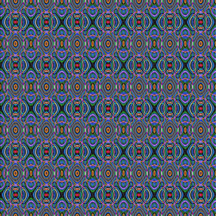 Patterned Sea Green Novelty Rug, pat340