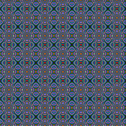 Square Patterned Sea Green Novelty Rug, pat340